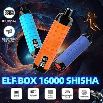 ELVEBOKS SHISHA 16000 Puffs